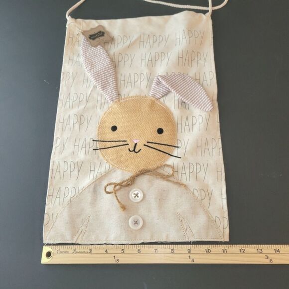 New Mud Pie Bunny Easter Spring Door Hang - Picture 6 of 8